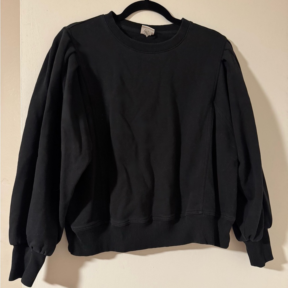 a new day Women's Black Crew Neck Sweatshirt